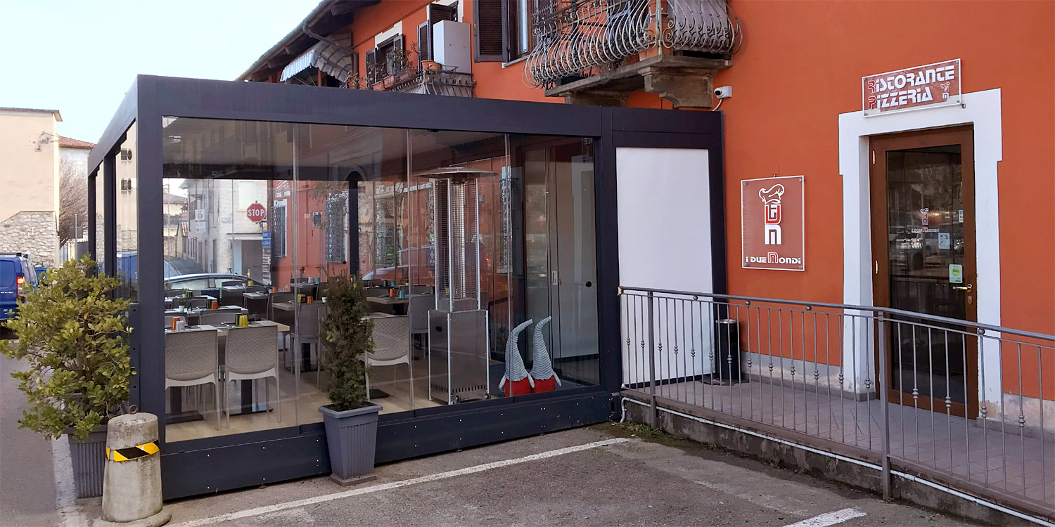 Pizzeria Ristorante I Due Mondi, Busca - Dehors